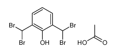 acetic acid,2,6-bis(dibromomethyl)phenol结构式