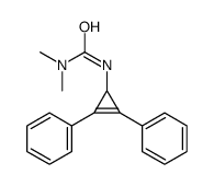 3-(2,3-diphenylcycloprop-2-en-1-yl)-1,1-dimethylurea Structure