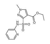 ethyl 1-methyl-3-(pyridin-2-ylsulfamoyl)pyrazole-4-carboxylate结构式