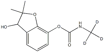 3-Hydroxy Carbofuran-d3 structure