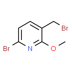 6-Bromo-3-(bromomethyl)-2-methoxypyridine Structure