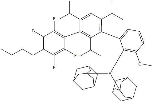 2-(二金刚烷基膦基)-3-甲氧基-2,4,6-三异丙基-3-(2,3,5,6-四氟-4-丁基苯基)-1,1-联苯图片