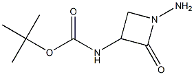 tert-butyl (1-amino-2-oxoazetidin-3-yl)carbamate structure