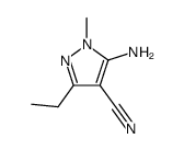 Pyrazole-4-carbonitrile, 5-amino-3-ethyl-1-methyl- (8CI) picture