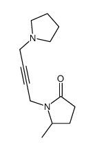 1-[4-(Pyrrolidin-1-yl)-2-butynyl]-5-methyl-2-pyrrolidone Structure