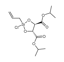 (4R,5R)-diisopropyl 2-allyl-2-chloro-1,3,2-dioxasilolane-4,5-dicarboxylate结构式