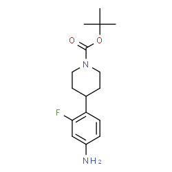 tert-Butyl 4-(4-amino-2-fluorophenyl)piperidine-1-carboxylate Structure