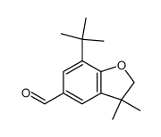 (7-tert-butyl-2,3-dihydro-3,3-dimethylbenzo[b]furan-5-yl)carboxaldehyde Structure