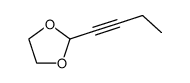1,3-Dioxolane, 2-(1-butynyl)- (8CI,9CI) structure