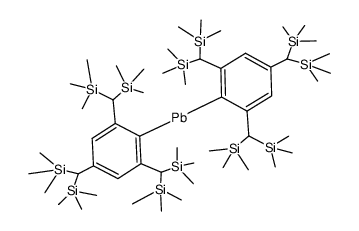 2,4,6-tris[bis(trimethylsilyl)methyl]phenylplumbylene结构式