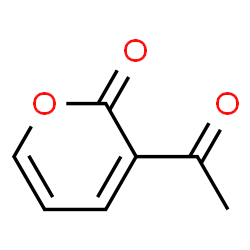 2H-Pyran-2-one, 3-acetyl- (9CI) Structure