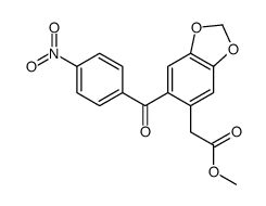 6-(4-Nitrobenzoyl)-1,3-benzodioxole-5-acetic Acid Methyl Ester structure
