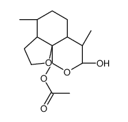 (3aS,4R,6aS,7R,10R,10aR)-Octahydro-4,7-dimethyl-2H,10H-furo[3,2-i][2]benzopyran-8,10-diol 10-Acetate结构式