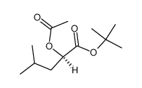 2-Acetoxy-D-isocapronsaeure-tert-butylester结构式