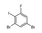 2,4-Dibromo-6-fluoroiodobenzene结构式