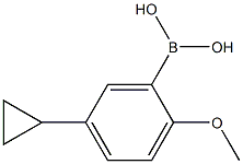 (5-cyclopropyl-2-methoxyphenyl)boronic acid结构式