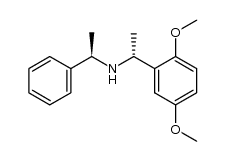 [(R)-1-(2,5-dimethoxyphenyl)ethyl][(R)-1-phenylethyl]amine结构式