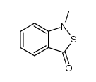 1-methyl-2,1-benzisothiazoline-3(1H)-one结构式