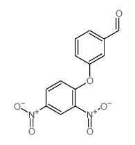 Benzaldehyde,3-(2,4-dinitrophenoxy)- Structure
