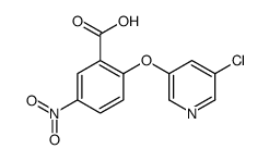 2-[(5-CHLORO-3-PYRIDYL)OXY]-5-NITROBENZOIC ACID structure