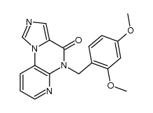 5-[(2,4-Dimethoxyphenyl)methyl]imidazo[1,5-a]pyrido[2,3-e]pyrazin-4(5H)-one结构式
