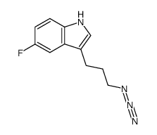 3-(3-azidopropyl)-5-fluoro-1H-indole结构式