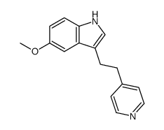 5-methoxy-3-(2-pyridin-4-yl-ethyl)-indole结构式