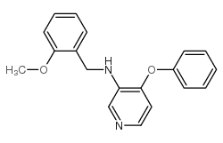 3-(2-METHOXYBENZYLAMINO)-4-PHENYLMETHOXY-PYRIDINE structure