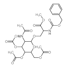 L-Serine,N-[(phenylmethoxy)carbonyl]-O-[3,4,6-tri-O-acetyl-2-(acetylamino)-2-deoxy-b-D-glucopyranosyl]-, methyl ester picture