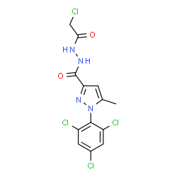 N'3-(2-CHLOROACETYL)-5-METHYL-1-(2,4,6-TRICHLOROPHENYL)-1H-PYRAZOLE-3-CARBOHYDRAZIDE, TECH. picture