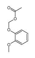 Acetic acid 2-methoxyphenoxymethyl ester结构式