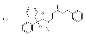 2-(2-ethoxy-2,2-diphenylacetyl)oxyethyl-methyl-(2-phenylethyl)azanium,chloride结构式