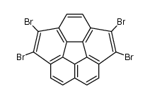 1,2,5,6-tetrabromocorannulene结构式