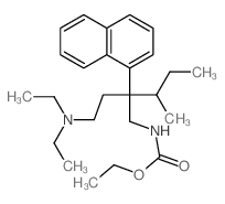 Carbamic acid, [2-[2-(diethylamino)ethyl]-3-methyl-2-(1-naphthyl)pentyl]-, ethyl ester (8CI) Structure