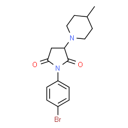 1-(4-Bromophenyl)-3-(4-methyl-1-piperidinyl)-2,5-pyrrolidinedione picture