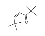 cis-2,2,6,6-Tetramethyl-4-hepten-3-one结构式