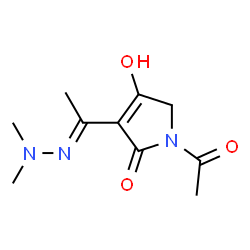 2H-Pyrrol-2-one, 1-acetyl-3-[1-(dimethylhydrazono)ethyl]-1,5-dihydro-4-hydroxy- (9CI)结构式