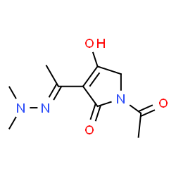 2H-Pyrrol-2-one, 1-acetyl-3-[1-(dimethylhydrazono)ethyl]-1,5-dihydro-4-hydroxy- (9CI) structure