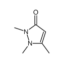 1,2,3-Trimethyl-1H-pyrazole-5(2H)-one结构式