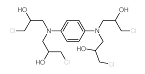 2-Propanol,1,1',1'',1'''-(p-phenylenedinitrilo)tetrakis[3-chloro- (8CI) Structure