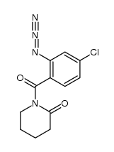 N-(2-azido-4-chlorobenzoyl)-δ-valerolactam结构式