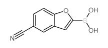 5-氰基-1-苯并呋喃-2-硼酸结构式