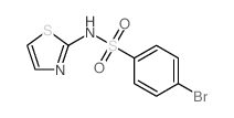 4-Bromo-N-(1,3-thiazol-2-yl)benzene-1-sulfonamide structure