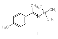 trimethyl-[1-(4-methylphenyl)ethylideneamino]azanium结构式