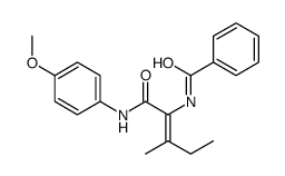 Benzamide, N-[1-[[(4-methoxyphenyl)amino]carbonyl]-2-methyl-1-butenyl]- (9CI) structure