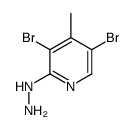 3,5-DIBROMO-2-HYDRAZINO-4-METHYLPYRIDINE Structure