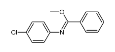 methyl N-(4-chlorophenyl)benzimidate结构式