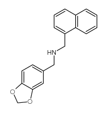 1-(1,3-benzodioxol-5-yl)-N-(naphthalen-1-ylmethyl)methanamine结构式