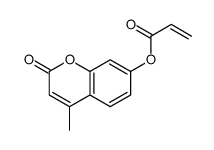 (4-methyl-2-oxochromen-7-yl) prop-2-enoate结构式