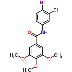 N-(4-Bromo-3-chlorophenyl)-3,4,5-trimethoxybenzamide结构式